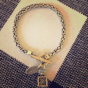 Lois Hill Boxweave Bracelet with Charm
